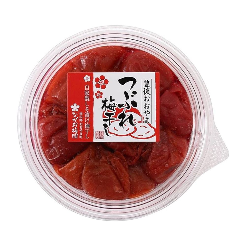 梅干し 南高梅 つぶれ梅干し 200g うめぼし 梅ぼし 自家製しそ漬け梅干し 豊後おおやま 大分県 日田 漬物 豊後大山 朝食 添加物不使用　ながお梅園