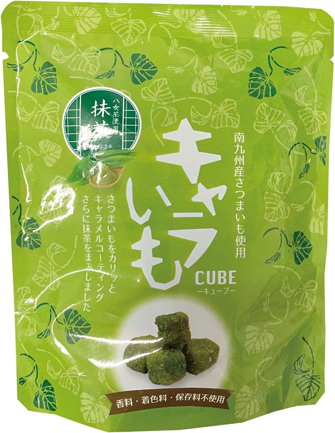 菓子 [イート] キャラいもキューブ 抹茶 80g /さつまいも アーモンド キャラメル グルテンフリー キャラいも お土産 差し入れ 手土産 お茶うけ 抹茶のサムネイル