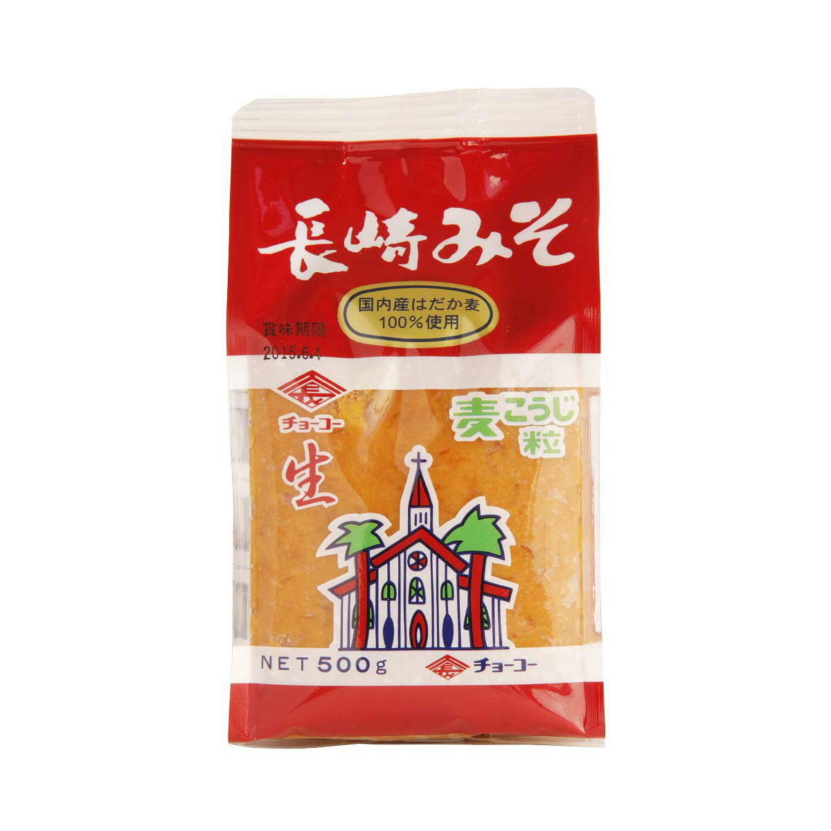 [チョーコー醤油] 調味料 長崎みそ麦こうじ使用 500g/味噌/はだか麦/長崎/麹/純正麦みそ/生みそ