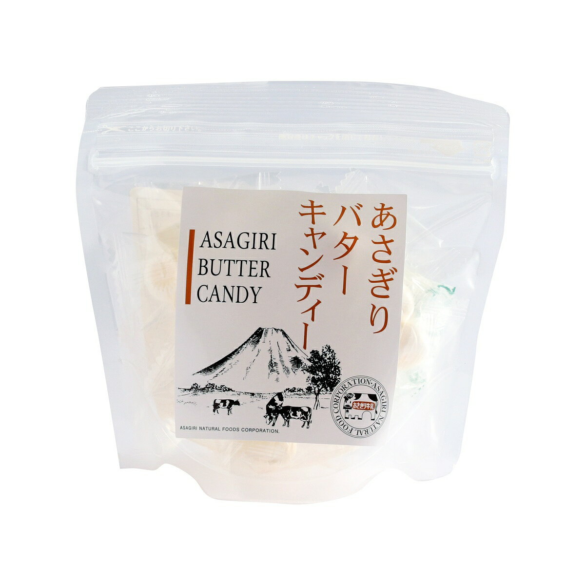 楽天にじデパート楽天市場店[朝霧乳業] バター飴 あさぎりバターキャンディー（袋） 80g /飴 あめ キャンディー バター飴 バターあめ お土産 静岡県 朝霧乳業 牛 乳製品 濃厚 あさぎり乳業