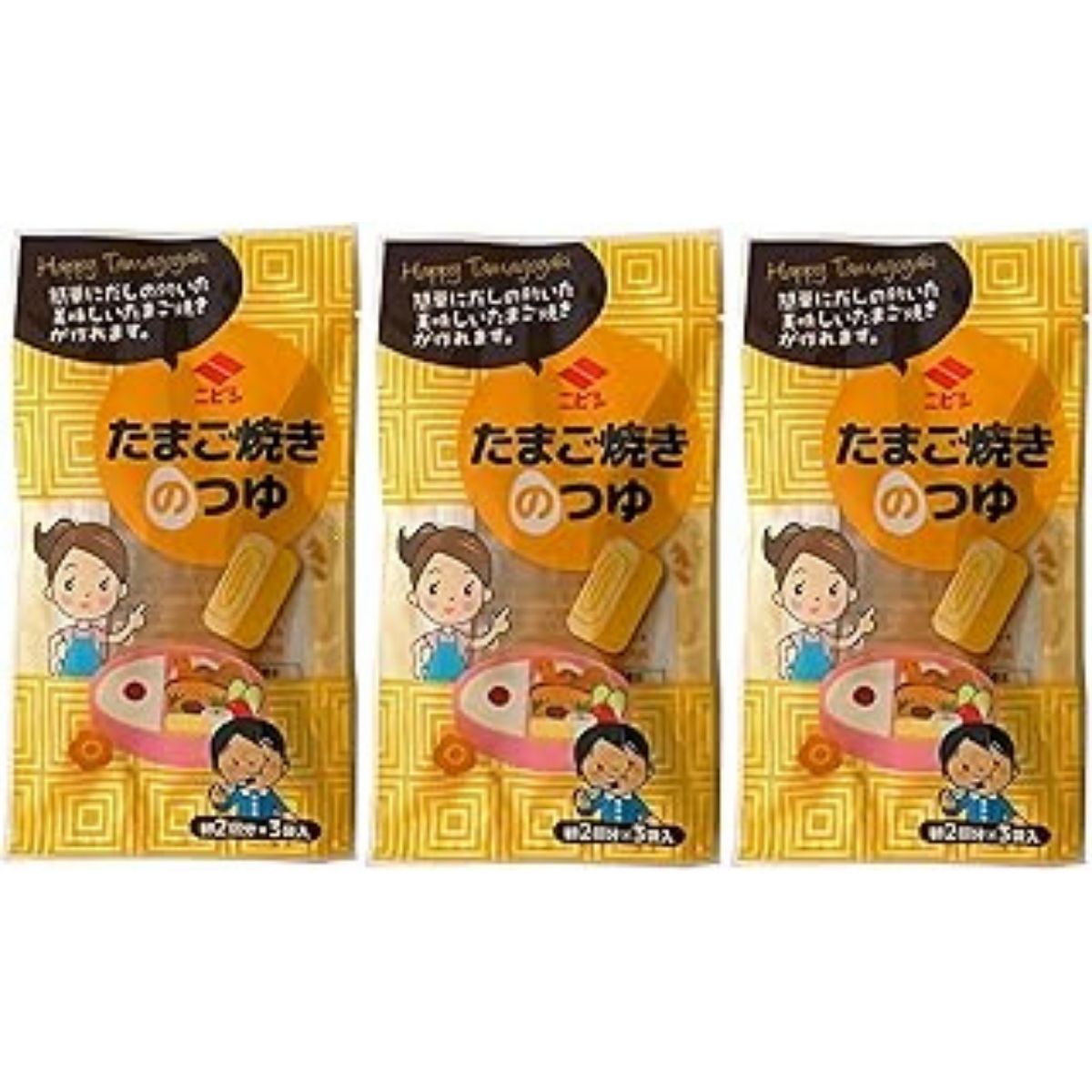つゆ 3個セット [ニビシ醤油] たまご焼きのつゆ 45ml(15ml×3)×3 /調味料 卵焼き 弁当 だし つゆ だし巻..