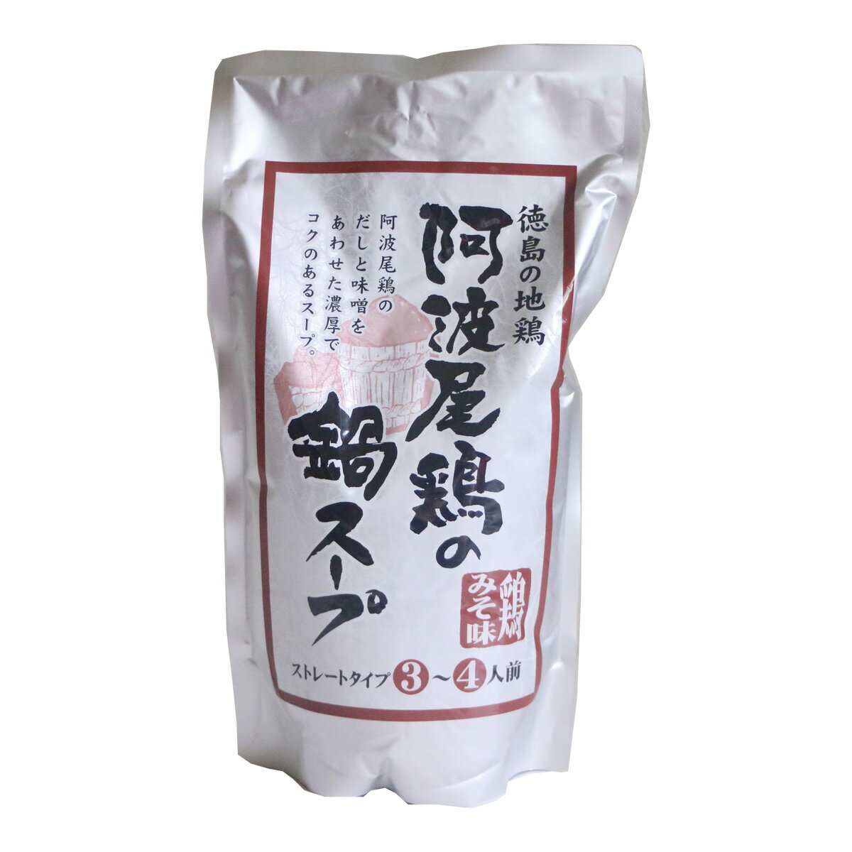 鍋スープ [丸本] 阿波尾鶏の鍋スープ(鶏みそ味) 750g /鍋つゆ 鍋の素 味噌 出汁 だし ストレート 徳島県