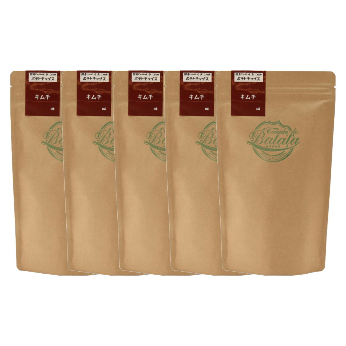 ポテトチップス 5袋セット [コミーダ・デ・バタタ] ポテトチップス キムチ味 40g×5袋セット /おやつ ポ..