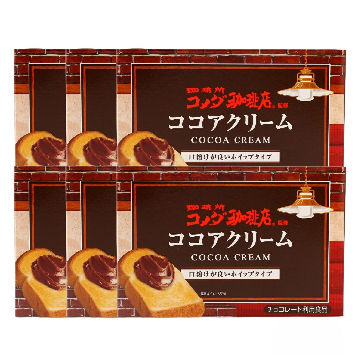 [丸和油脂] ココアクリーム コメダ珈琲店 監修 ココアクリーム 180g×6個セット /コメダ珈琲 コメダ ココア 濃厚 朝食 トースト パン スプレッド クリーム ミルク ホイップ