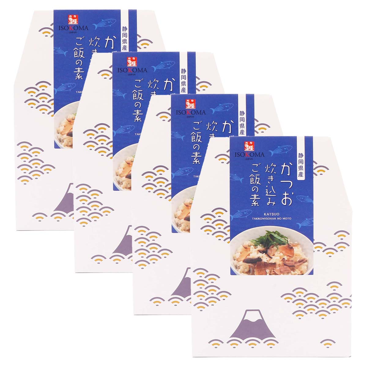 【楽天スーパーセール 10%オフ】 炊き込みご飯の素 [磯駒海苔] かつお炊き込みご飯の素 110g(2合用)×4個セット /炊き込みご飯の素 国産 グルメ 炊き込みご飯 簡単調理 鰹 かつお カツオ 贅沢ごはん 静岡 時短