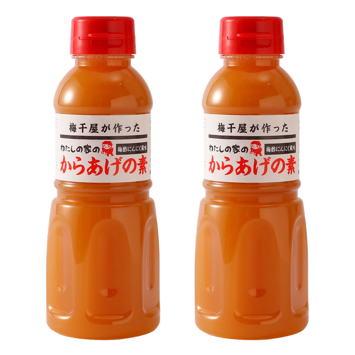 梅干屋が作ったからあげの素 梅酢にんにく風味 300ml×2個セット 岩本食品 /国産 和歌山県産 からあげの素 唐揚げの素 梅酢にんにく風味 唐揚げ下味 わたしの家は梅農家 便利 簡単調理 カリッ やわらか ジューシー