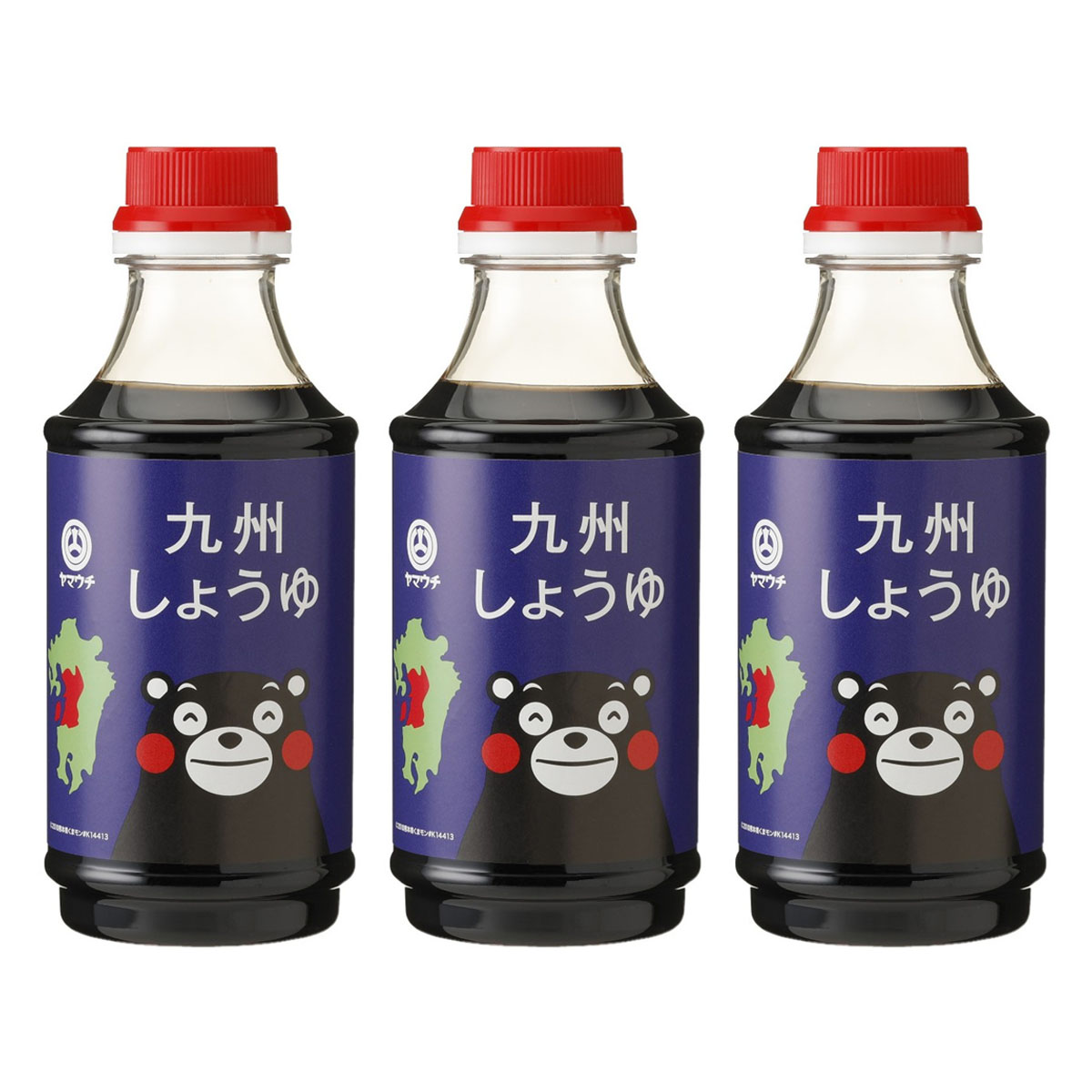 しょうゆ [山内本店] くまモン 九州しょうゆ 300ml×3個セット /老舗蔵元 山内本店 現代の名工 しょうゆ 醤油 九州しょうゆ 九州醤油 甘み とろみ つけしょうゆ かけしょうゆ 煮物 料理 くまもん お土産