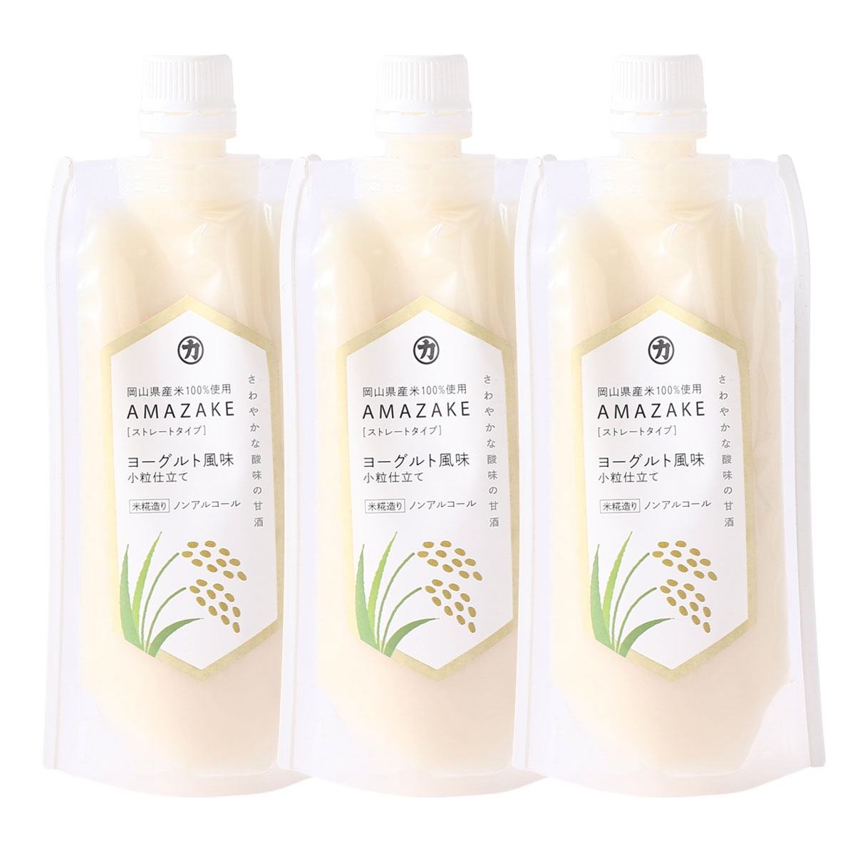 Rakuten - 甘酒 [吉田本店] AMAZAKE ヨーグルト風味 小粒仕立て 180g×3本セット /甘酒 国産 岡山県 お土産 手土産 ストレート すっきり シャーベット スイーツ デザート 小粒 飲みやすい
