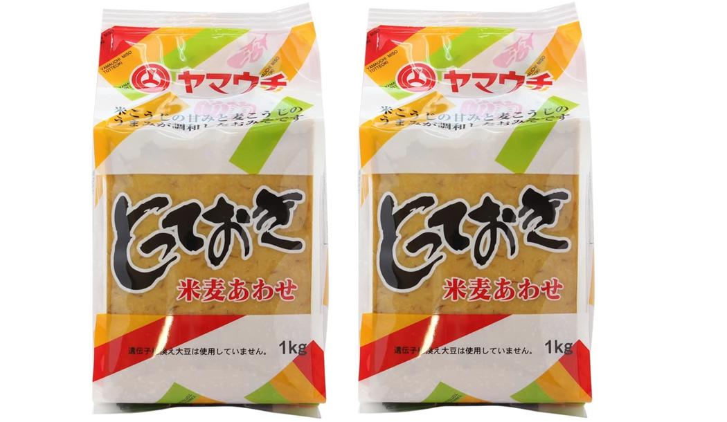 味噌 2個セット [山内本店] 味噌 とっておき 米麦あわせ 1000g×2個セット /九州 熊本県 菊池 菊陽 老舗 醸造元 醤油 しょう油 倉庫