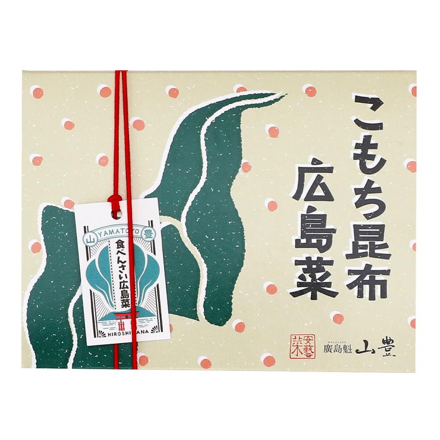 【商品特徴】広島菜、きゅうりに、たらこ入昆布佃煮を加えたご飯のおともです。 昆布佃煮のコク深く甘辛い味わいに、広島菜、きゅうりの食感がアクセントを加えています。 ご飯のおともにはもちろん、麺類の薬味としてもおすすめです。 商品説明メーカー所在地 原材料 広島菜、きゅうり、果糖ぶどう糖液糖、こんぶ佃煮(砂糖、しょうゆ(小麦を含む)、たん白加水分解物、こんぶ、還元水あめ、たらこ、その他)、しょうゆ、食塩、発酵調味料、菜種油、とうがらし/調味料、乳酸Ca、カラメル色素、増粘剤(キサンタンガム) 原料原産地名：国産(広島菜) サイズ 105×140×27(mm) 原産国 日本 内容量 120g アレルギー表示 小麦 温度帯 常温 メーカー名 株式会社山豊広島県広島市西区中広町3丁目8-6