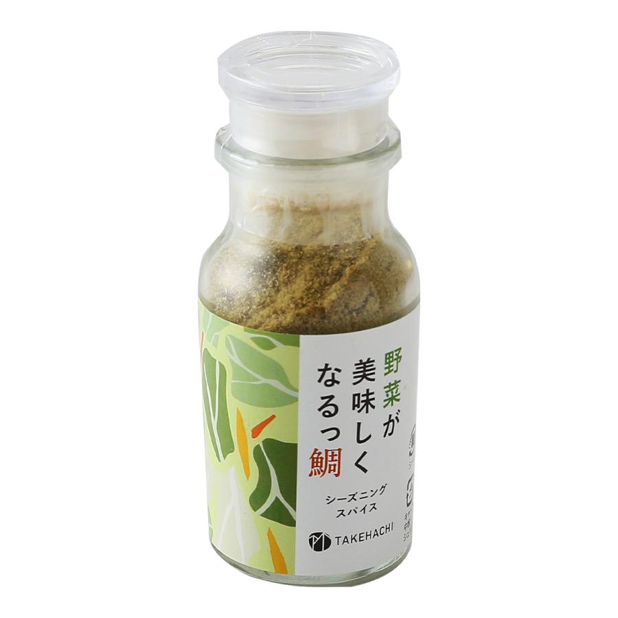 【商品特徴】サラダ、温野菜の素材の味を引き出すさわやかな風味です。 日本人になじみ深く優しい味の真鯛カマを日本酒に漬け、長崎五島灘沖の海水から作られた天然塩、鹿児島県種子島産のサトウキビより作られた砂糖、真昆布、玉ねぎ等の天然素材をバランスよく加えて粉末化した、化学調味料、合成着色料、合成保存料を含まない無添加のシーズニングスパイスです。 レタスやキュウリなどカット水切りした生野菜にオリーブオイルを絡め、『野菜が美味しくなるっ鯛』をサッとかけて混ぜるだけで、鯛や昆布の旨みの効いた塩味と玉ねぎ等の甘みでサラダが美味しくお召し上がりいただけます。 サラダ以外にもレンジで温めた温野菜にサッとかけたり、ご飯に鯛の刺身を乗せ『野菜が美味しくなるっ鯛』を振りかけて熱いお湯を注げば、簡単に美味しい鯛茶漬になります。 商品説明メーカー所在地 原材料 真鯛(国産)、食塩、清酒、真昆布、砂糖、オニオン サイズ 100×42×42(mm) 原産国 日本 内容量 40g アレルギー表示 なし 温度帯 常温 メーカー名 東京竹八株式会社佐賀県佐賀市鍋島町森田2777-1