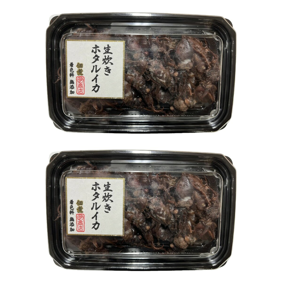 【商品特徴】水揚げ後、新鮮な状態で凍結した、”生”のホタルイカを高火力で”炊き”上げる独自製法にて、仕上げた逸品。 甘辛く炊き上げました。 商品説明メーカー所在地 原材料 ホタルイカ(国産)、砂糖、醤油(大豆・小麦を含む)、酒、みりん/酢酸Na、pH調整剤、唐辛子抽出物 原産国 日本 内容量 60g×2 アレルギー表示 小麦、大豆 温度帯 冷蔵 メーカー名 マル伊商店株式会社愛知県知多郡南知多町片名大字新師崎11-2