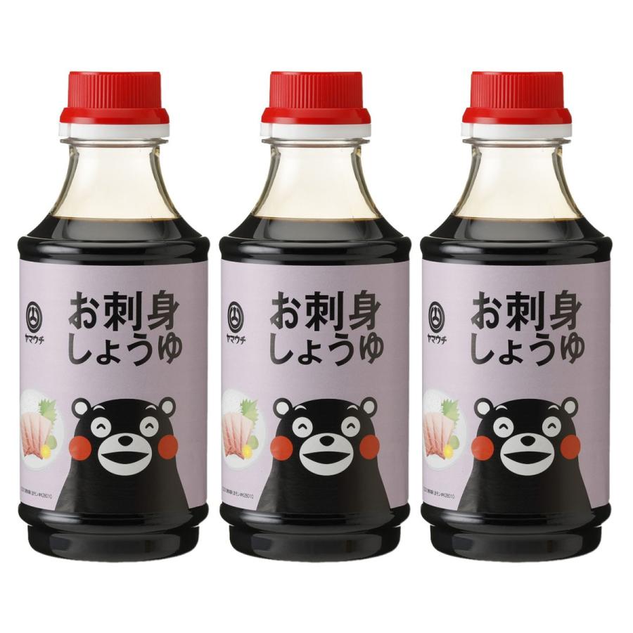 【商品特徴】創業270余年。 老舗蔵元山内本店の醸造技術と「現代の名工」永田富浩の経験と業が織りなすこだわりのお醤油です。 九州で好まれる濃厚な醤油のうま味、甘み、とろみが特徴です。 甘みのあるお醤油を探される方におすすめのお醤油です。 お刺身以外にかけ醤油として幅広くご利用いただけます。 ぶり等の脂がのった魚にも醤油がよくのります。 かわいらしいくまもんパッケージですので、お土産にもおすすめ。 商品説明メーカー所在地 原材料 アミノ酸液(国内製造)、糖類(水飴、砂糖)、脱脂加工大豆、小麦、食塩/カラメル色素、アルコール、調味料(核酸)、甘味料(ステビア) サイズ 65×195×160(mm) 原産国 日本 内容量 300ml×3 アレルギー表示 小麦、大豆 温度帯 常温 メーカー名 株式会社山内本店熊本県菊池郡菊陽町原水5548
