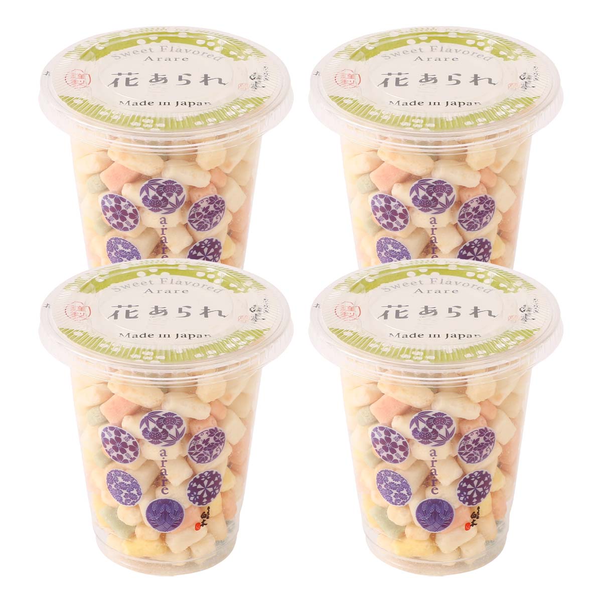 【商品特徴】美味しいものを食べているときは誰でも自然と笑顔がこぼれるものです。 私たちは、あられを通じてそんな幸せな時間をご提供したいと考えています。 そのためには衛生的かつ体に良いものでなければなりません。 「白木」のあられは、最新鋭の設備と衛生環境の行き届いた工場にて職人が目と耳を光らせて生産し、使用原料は原価を惜しまず最高級の素材を、しっかり吟味して使っています。 お子さまにも安心して口にしていただけることと思います。 “本物”が持つ上質の美味しさをどうぞお召し上がりください。 色とりどりの花あられを、食べやすいカップに詰めました。 ひと口サイズの軽やかな食感と、ほんのり香ばしいやさしい味わい。 見た目も華やかで、気分まで明るくなる和のおやつです。 カップ入りで持ち運びやすく、気軽に楽しめるスナックです。 商品説明メーカー所在地 原材料 もち米(国産)、砂糖、塩/天然着色料(紅麹、クチナシ) サイズ 95×95×412(mm) 原産国 日本 内容量 40g×4 アレルギー表示 なし 温度帯 常温 メーカー名 株式会社白木愛知県名古屋市北区元志賀町1-57