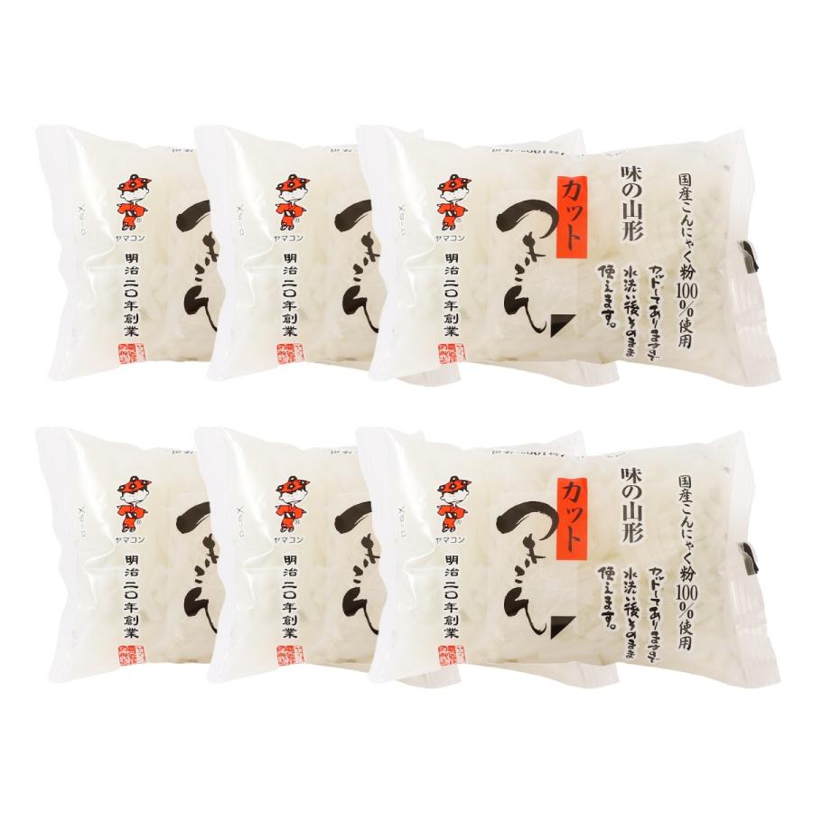 【商品特徴】歯ごたえの良いこんにゃくは、昔から親しまれ続けています。 国産こんにゃく粉を100％使用し、当社独自の製法により製造されたつきこんにゃくです。 ひきが強く、こんにゃく本来の風味、歯ざわり、味しみをご賞味ください。 確かな味わいが、広くご好評頂いております。 調理せずに生でも食べられます。 カットしてありますので、水洗い後そのまま使えます。 煮物にも炒め物にも最適。 商品説明メーカー所在地 原材料 こんにゃく粉(国産)/水酸化カルシウム(こんにゃく用凝固剤) サイズ 102×165×180(mm) 原産国 日本 内容量 160g×6 アレルギー表示 なし 温度帯 常温 メーカー名 ヤマコン食品有限会社山形県山形市漆山字梅の木2015