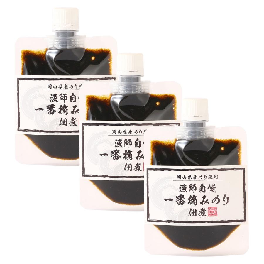 【商品特徴】岡山の海には3本の大きな川が流れ込み、そこからもたらされる豊かな栄養によって瀬戸内でも特に自慢のできる多くの美味しい魚介類が水揚げされていますが、のりはその中でも豊かな漁場の恩恵を最も受けている岡山自慢の特産品です。 のりは11月下旬から翌年の3月下旬まで1週間程度の間隔で収穫を繰り返します。 3つの大きな川が流れ込む岡山の栄養豊富な海で育つ海苔は色、艶、風味ともに良い品質のものが生産されいています。 シーズン初めに収穫される一番摘みののりを使用。 少し甘めの味付けで、のりの風味が良いおいしい佃煮です。 ご飯はもちろん、パスタにあえたり食パンなどに塗って焼いていただいても大変美味しく召し上がれます。 商品説明メーカー所在地 原材料 のり(岡山県産)、醤油、砂糖、水飴、みりん、ぶどう糖、かつおだし、寒天/調味料(アミノ酸等)、増粘剤(タマリンドガム)、保存料(ソルビン酸K)、香料、(一部に小麦・大豆を含む) サイズ 148×97×72(mm) 原産国 日本 内容量 110g×3 アレルギー表示 小麦、大豆 温度帯 常温 メーカー名 岡山県漁業協同組合連合会岡山県岡山市南区浦安南町494-8