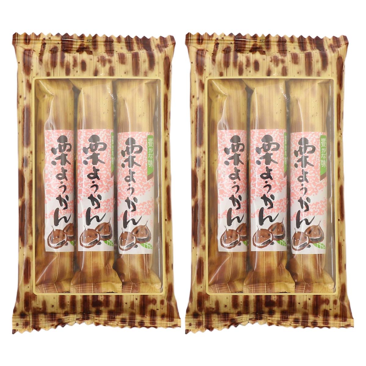 ようかん スティック 栗ようかん 3本 135g(45g×3)×2個セット [オカベ] /スイーツ 栗スイーツ ようかん 羊羹 栗羊羹 和菓子 お茶請け おやつ スティックタイプ 個包装 食べ切りサイズ 携帯スイーツ 小腹満たし