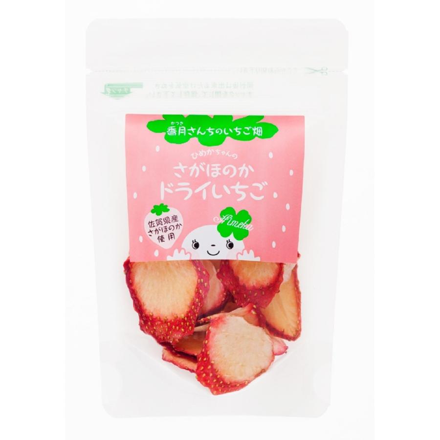 [香月さんちのいちご畑] ドライフルーツ さがほのかドライいちご 15g /イチゴ 苺 国産 ドライフルーツ 佐賀県産 いちごだけ ヨーグルト 紅茶 グラノーラ 朝食 間食 おやつ ケーキ アレンジ