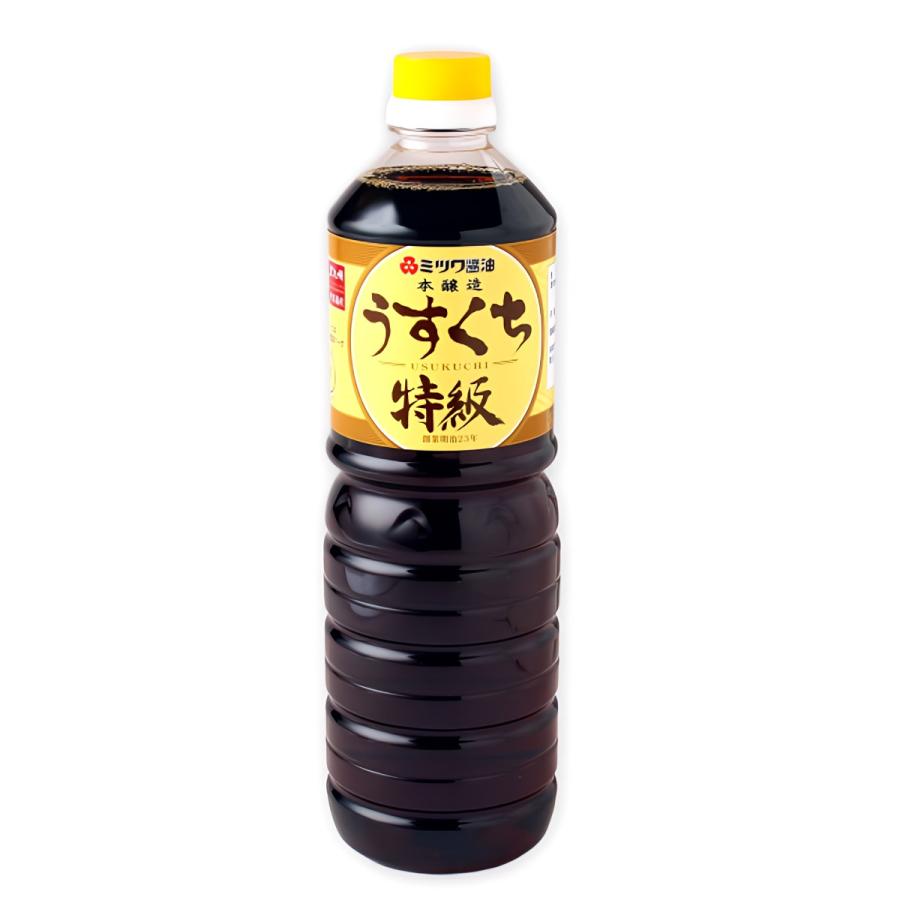【商品特徴】天然醸造の本醸造淡口醤油です。 豊かな香りと旨みが特徴です。 商品説明メーカー所在地 原材料 食塩(国内製造)、脱脂加工大豆、小麦/アルコール サイズ 270×73×73(mm) 原産国 日本 内容量 1リットル アレルギー表示 大豆、小麦 温度帯 常温 メーカー名 ミツワ醤油福岡県北九州市八幡西区幸神1-9-5