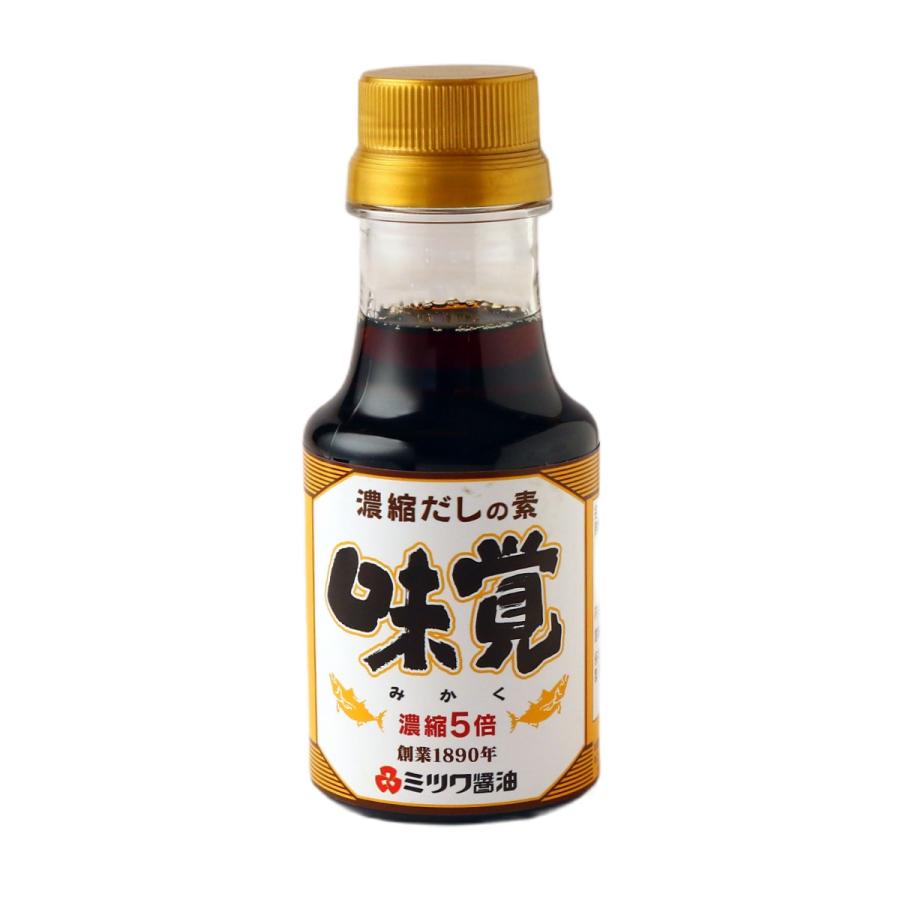 【楽天スーパーセール 10%オフ】 だし [ミツワ醤油] 味覚 150ml /だし 出汁 だしの素 調味料 万能調味料 濃縮 鰹節 煮干