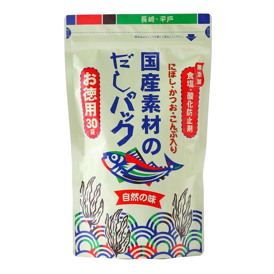【商品特徴】長崎産のいりこ、枕崎産の鰹節、北海道産の昆布をバランス良くミックス。 自然の味をそのままパック。 酸化防止剤、科学調味料、香料、塩も何も一切加えていない、完全無添加の無漂白ペーパー使用のだしパックです。 長崎産のいりこ、枕崎産の鰹節、北海道産の昆布をバランス良くミックス。 深みのある濃い本物の”だし”が手軽に味わえます。 だしをとった後の「だしがら」にも、カルシウムなどの栄養が多く残っています。 「だしがら」を使った料理(ふりかけなど)にもぜひお試しください。 商品説明メーカー所在地 原材料 イワシ煮干(長崎県製造)、鰹節(鹿児島県製造)、昆布(北海道製造) サイズ 250×142×45(mm) 原産国 日本 内容量 240g(8g×30袋) アレルギー表示 なし 温度帯 常温 メーカー名 長田食品長崎県平戸市大久保町326番地105