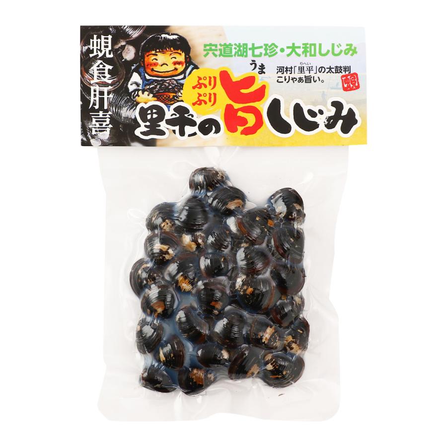 【商品特徴】島根県・宍道湖産の大和しじみを、河村食材独自の特許技術【深層流海水】で丁寧に砂抜き処理。 島根県産業技術センターの調査により、【深層流海水】で砂抜きしたしじみは旨味成分が増加していることが証明されています。 これによりレトルトをかけても身が縮まりにくくプリプリ感が味わえるしじみが出来上がります。 このまま様々な料理にお使いいただけます。 商品説明メーカー所在地 原材料 ヤマトしじみ(宍道湖産) サイズ 200×140×15(mm) 原産国 日本 内容量 100g アレルギー表示 なし 温度帯 常温 メーカー名 株式会社河村食材島根県出雲市東福町225-3