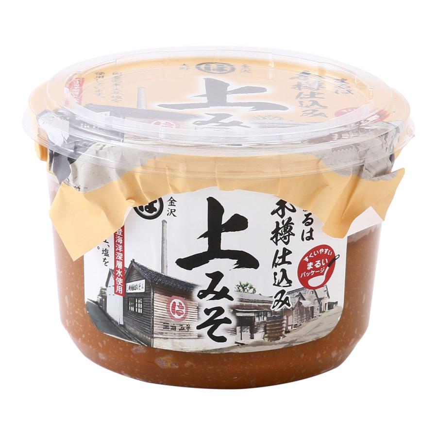【楽天スーパーセール 10%オフ】 [橋栄醤油みそ] みそ まるは 木樽仕込み 上みそ カップ 650g /味噌 みそ しょうゆ 醤油 石川県 本醸造醤油 調味料 まるは醤油 金沢 米みそ 木桶 上みそ 上品 カップ入り