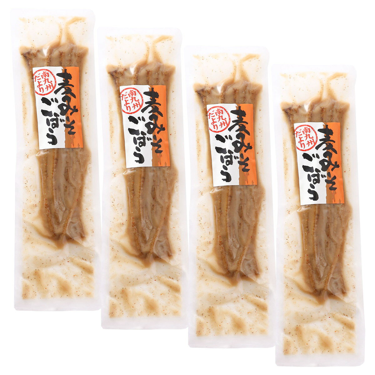 【商品特徴】霧島山麓を中心としたエリアで育った若ごぼうを使って作りました。漬け原料に味噌を使った若ごぼうの味噌漬けです。味噌の旨味がごぼうと相性抜群。醤油漬け同様にシャキシャキした食感で食が進みます。あつあつのご飯のお供に最適で、ヘルシーなごぼうをたっぷり食べられます。軽く味噌を洗い流して、一口サイズにカットしてお召し上がりください。保存料が入っていないので、開封後はタッパーなどの保存容器に入れてなるべく早くお召し上がりください。 商品説明メーカー所在地 原材料 ごぼう、漬け原材料(みそ、砂糖、しょうゆ、醸造酢、鰹節エキス、食塩、唐辛子)(原材料の一部に小麦、大豆を含む) サイズ 395×110×13(mm) 原産国 日本 内容量 130g×4袋 アレルギー表示 小麦、大豆 温度帯 常温 メーカー名 株式会社上沖産業宮崎県北諸県郡三股町大字蓼池4688