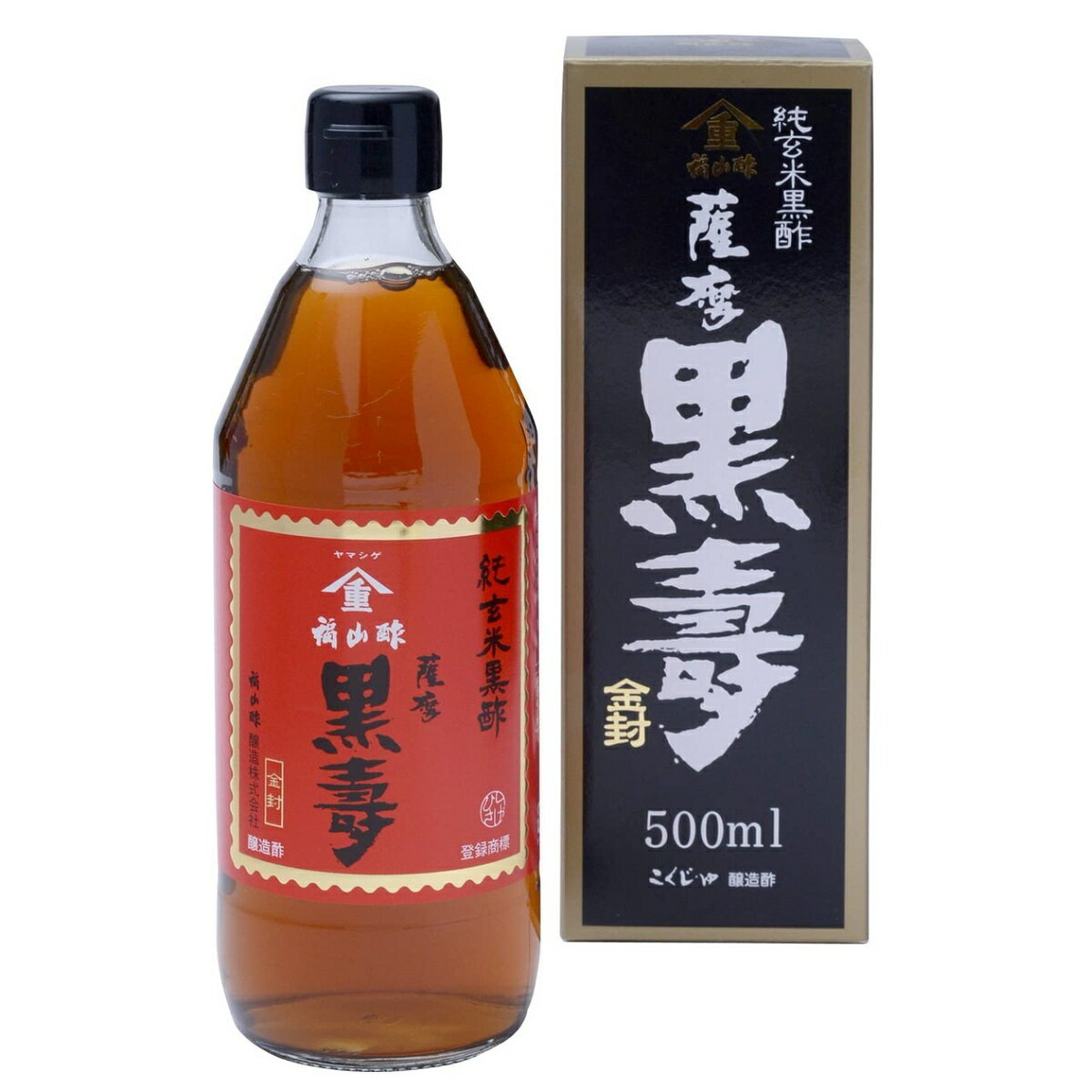 [福山酢醸造] 薩摩 黒寿 500ml/ミネラル/豊富/丸玄米/良質/地下水/手作り/糀