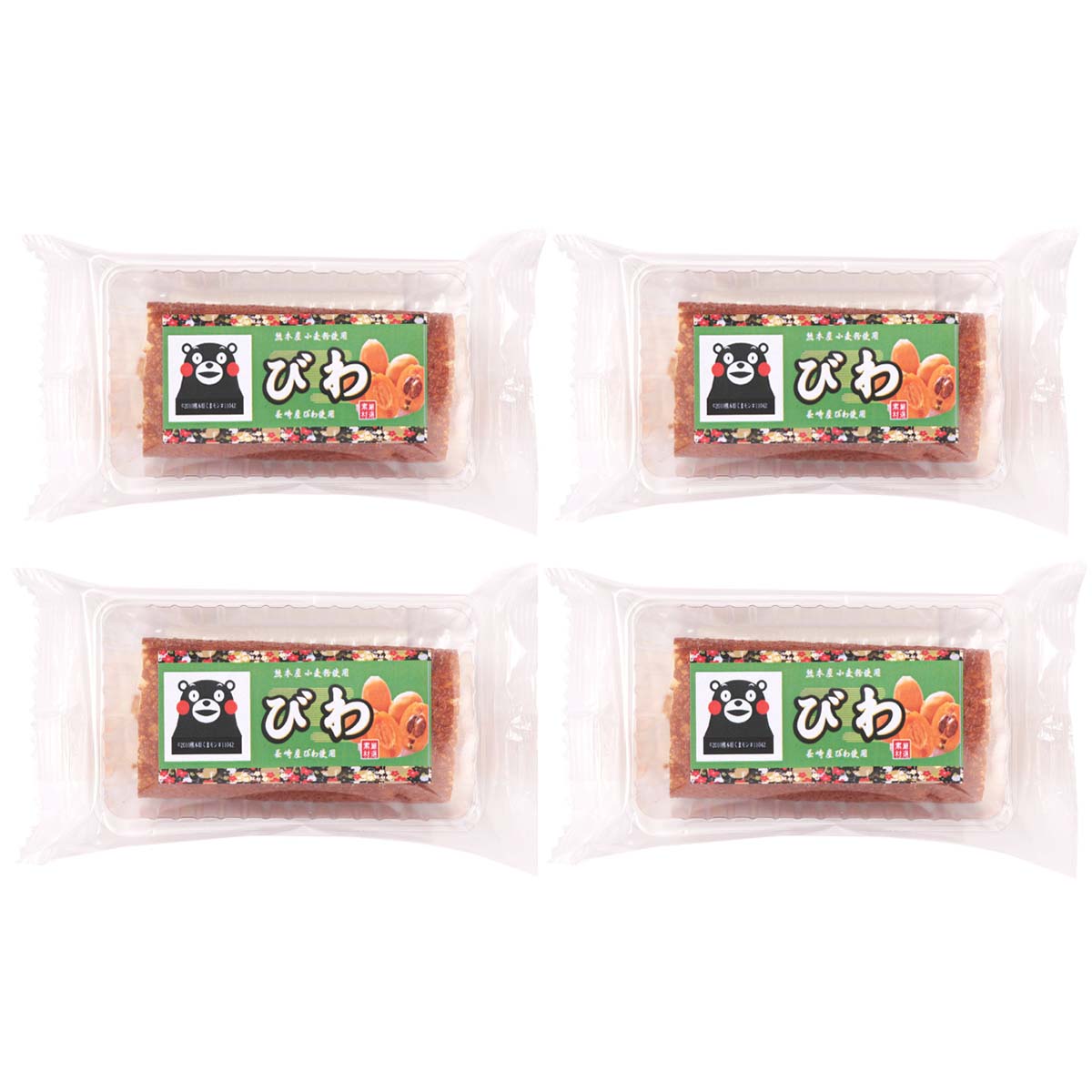 [イソップ製菓] 和菓子 熊本あん巻一口 びわ 1本×4袋セット (販売期間:5月~7月) 熊本 和菓子 小豆 お土産 あん巻き びわあんのサムネイル