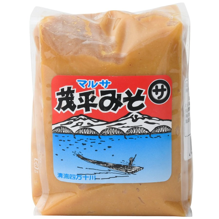 [マルサ醤油] 四万十伏流水仕込 茂平みそ 米みそ 1kg /高知県 米味噌 甘味 コク 味噌汁 煮物 炒めもの