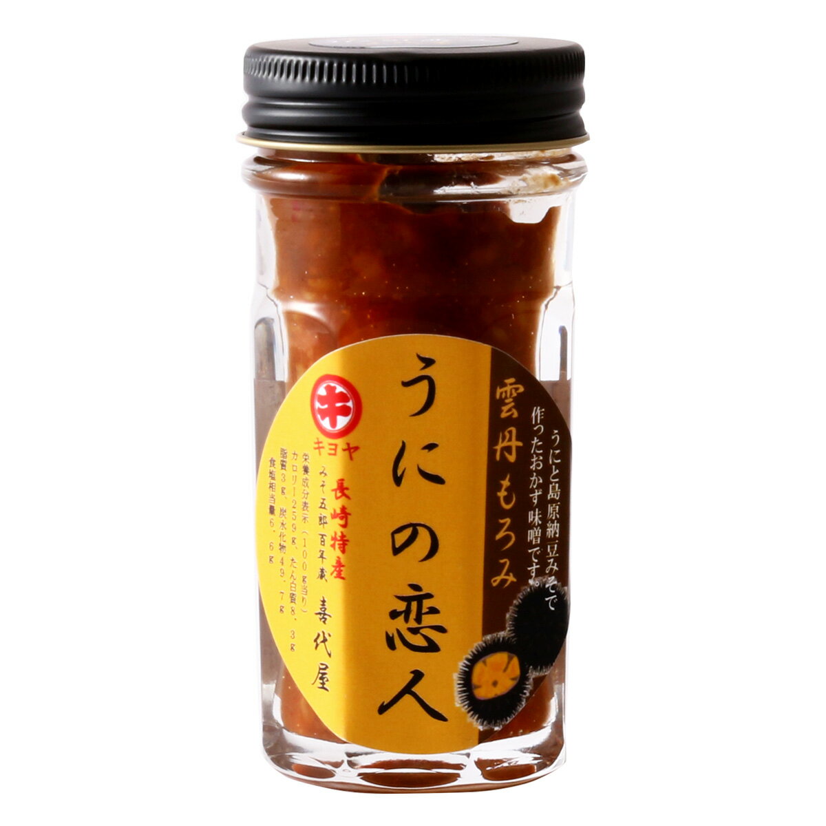 [喜代屋] おかず味噌 雲丹もろみ うにの恋人 60g /みそ五郎の蔵 島原 長崎県 ウニ 島原納豆みそ おかず味噌 雲丹もろみ もろみ味噌 瓶入り 白ごはん おつまみ ディップ トッピング 老舗店 味噌加工品 伝統の味 母の味 ふるさとの味