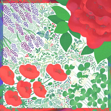 超撥水風呂敷ながれ 花でつつむ(平織96cm)日本製 朝倉染布 レイングッズ エコバッグ 防災 周年記念品 結婚式引き出物 退職祝い