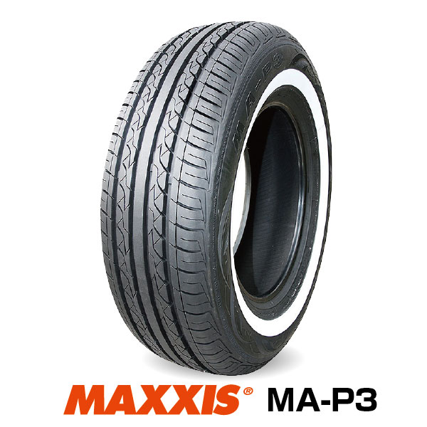 【法人宛送料無料】ホワイトリボンタイヤ 215/75R15 100S マキシス MA-P3 White Ribbon MAXXIS ■2020年製■