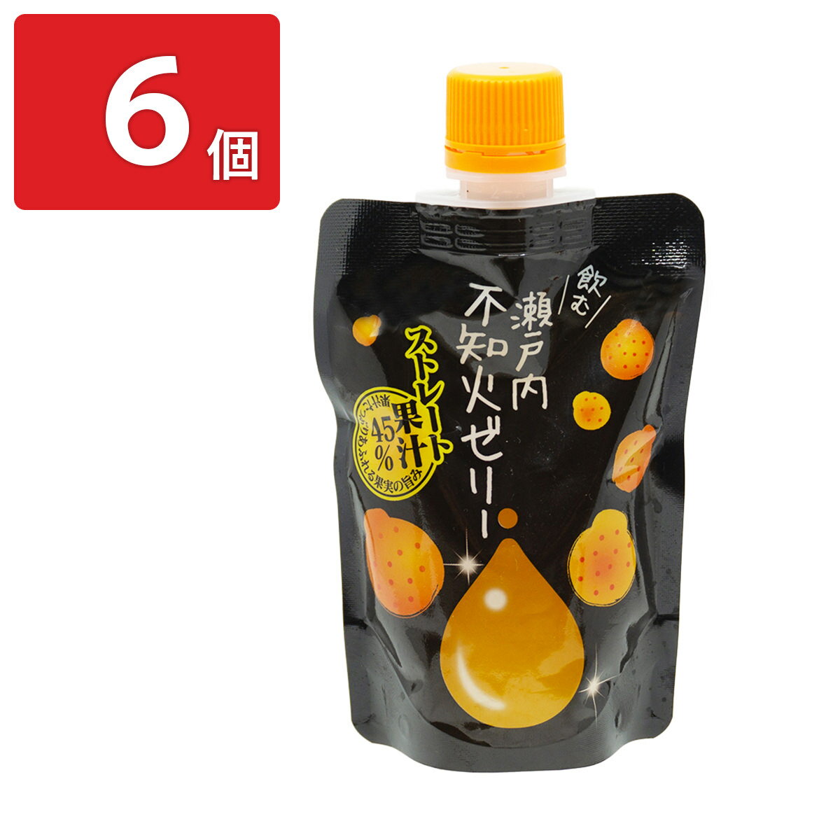 飲むゼリー 不知火みかん 6個 ゼリー パウチ スイーツ 個包装 フルーツゼリー ポスト投函便