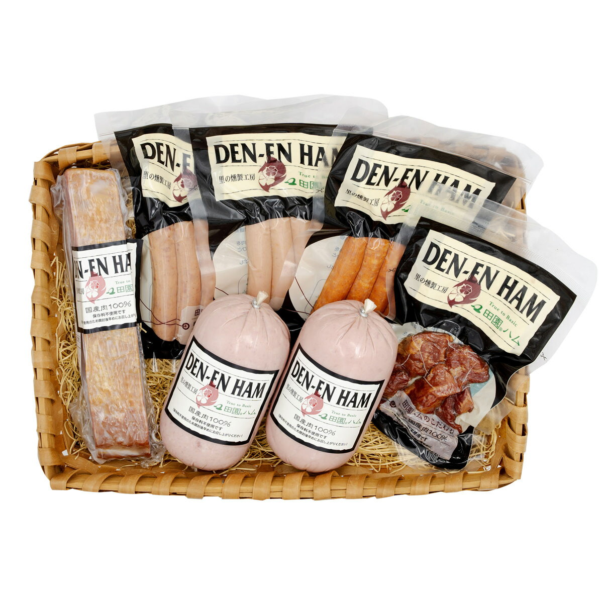 田園ハム オリジナルギフトセット 7種 詰め合わせ ウインナー 国産豚肉 あらびき ソーセージ おつまみ ハム ベーコン 食べ比べ ギフト【沖縄県・離島 配送不可】のサムネイル