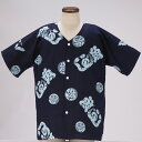 魚河岸シャツ 大きいサイズ( LL・3L) 白地 紺地 水玉 ブルー 青 メンズ レディース 男女兼用 焼津 ブランド 株式会社油屋呉服店 静岡県 送料無料 ポ...