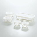 ハリオ 耐熱ガラス製保存容器・ミニ角小鉢5点セット【北海道・沖縄県・離島 配送不可】