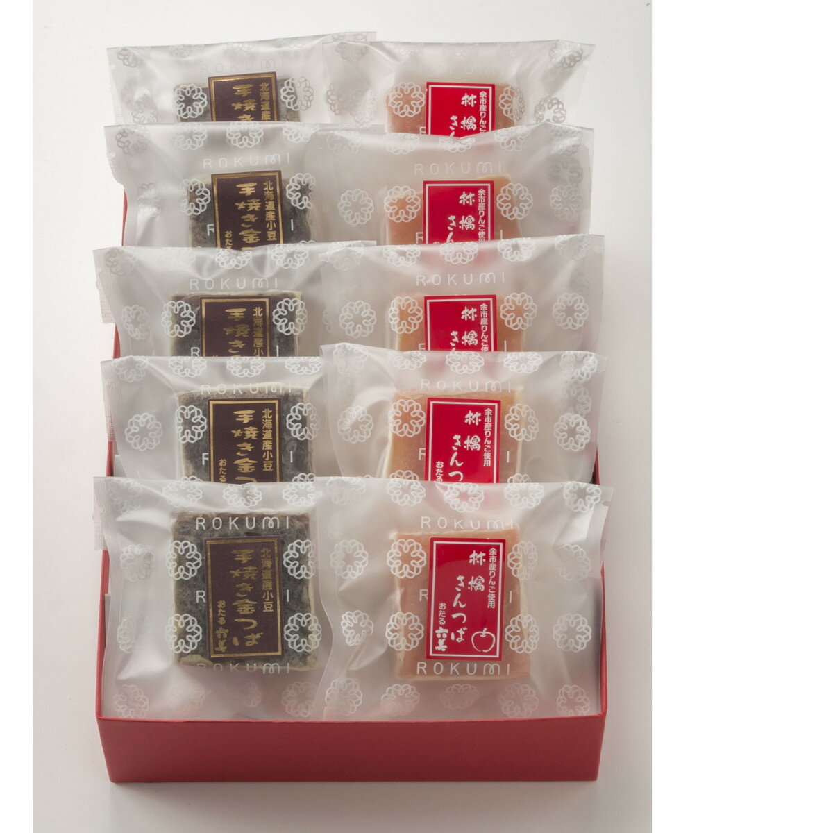 六美 北海道産小豆と余市産りんごの金つば10個セット【沖縄県・離島 配送不可】