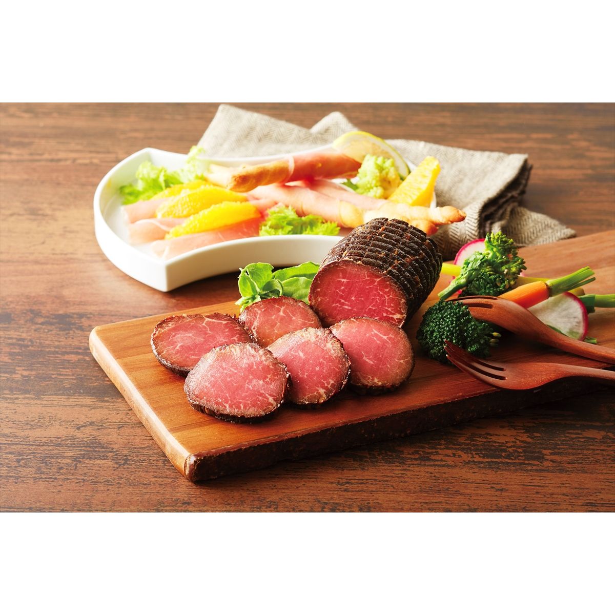 北海道 トンデンファーム 黒毛和牛炭火焼焼牛 生ハム