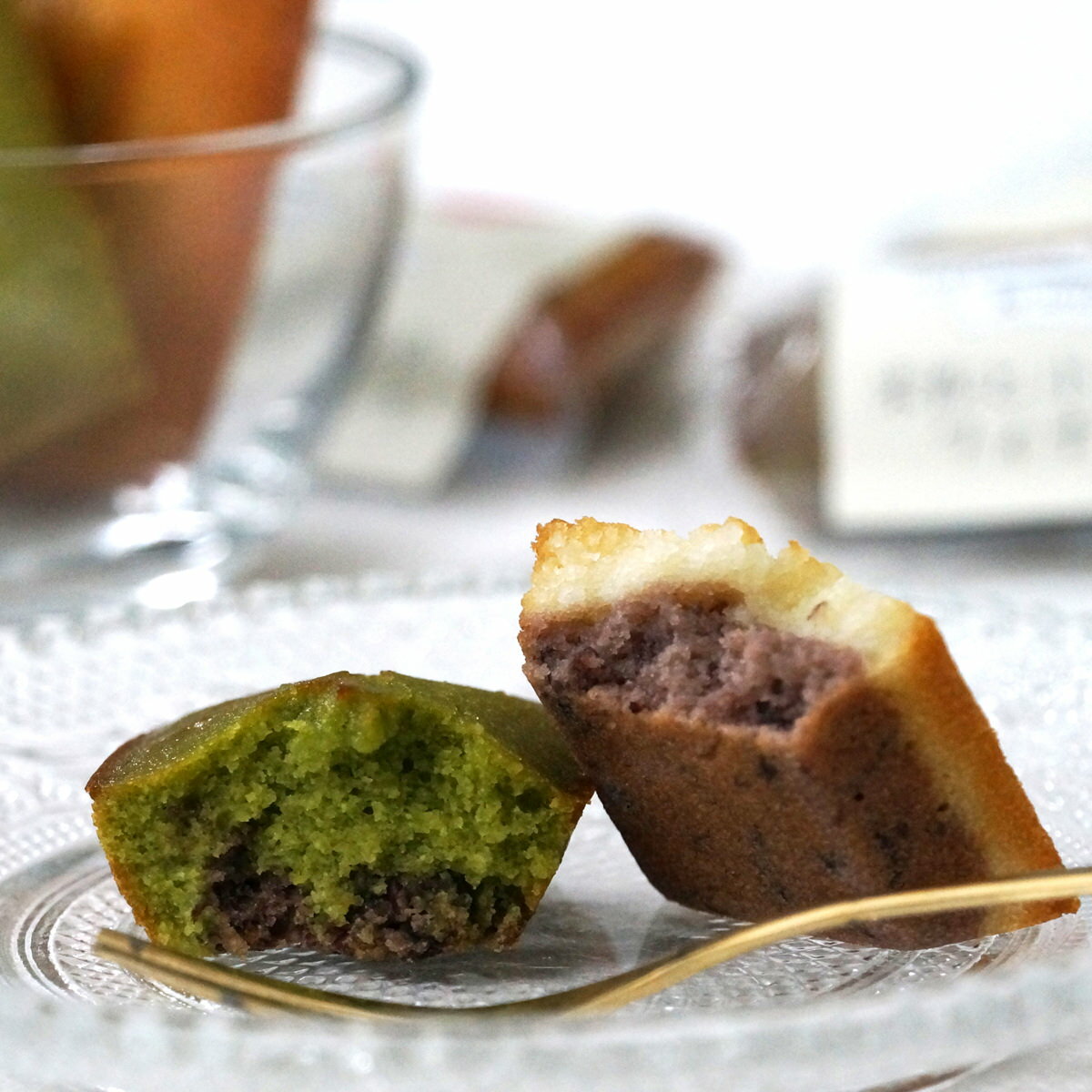 北海道 米粉と小豆のフィナンシェ 2種計8個入 フィナンシェ 個包装 焼き菓子 抹茶スイーツ 洋菓子 米粉 小豆 焼菓子 デザート おやつ スイーツ 抹茶