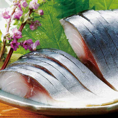 三陸沖で取れた脂乗りが最高に良い時期の 金華締めさば3種セット （金華締めさば・昆布締め・薫香）