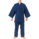 ■エントリーでポイント5倍■ 送料無料 ほっこりあったか タフな男の逸品部屋着〈 刺し子作務衣・藍染 〉Mサイズ 野川染織工業株式会社 埼玉県