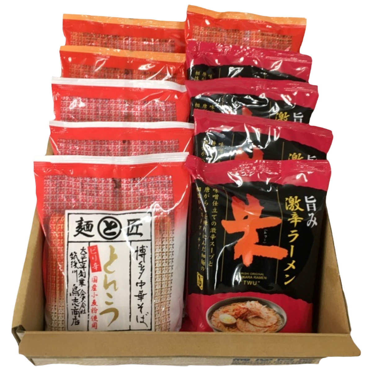 鳥志商店 辛麺 3種計10食 袋麺 詰め合わせ 冷やし中華 ラーメン 麺類 とんこつラーメン 即席めん 席麺 インスタントラーメン【沖縄県・離島 配送不可】