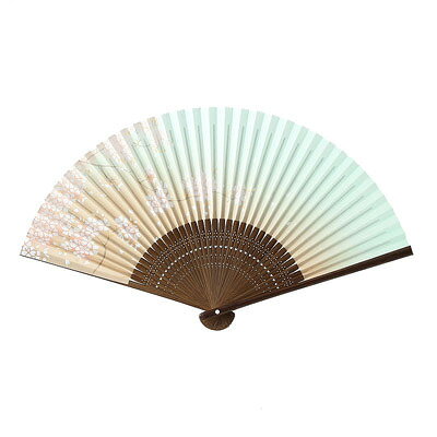 ■セール■ 300年の伝統を受け継いだ近江扇子 桜（青・肌）6.5寸