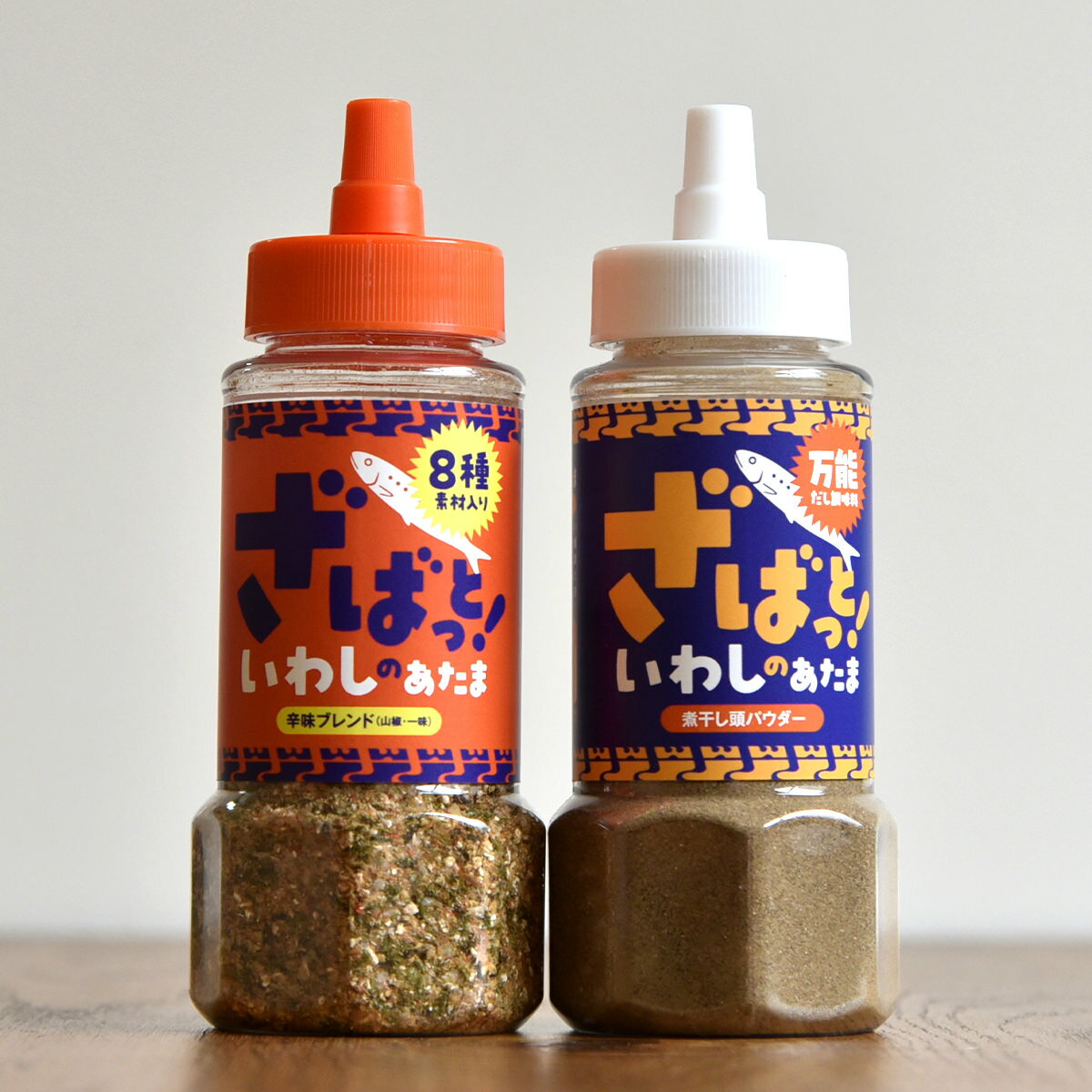 西尾商店 ざばっと！いわしのあたま だしパウダー セット 2種計4本入 粉末だし 調味料 だしふりかけ ご..