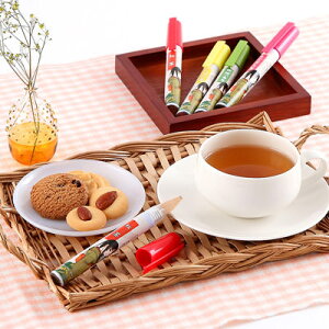 ペン型の携帯粉末容器入りのお茶 好きだっ茶〔静岡一番茶、紅茶、ルイボス茶、ジャスミン茶〕