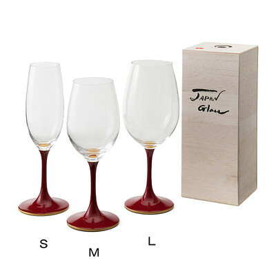 送料無料 ワイングラス 和の趣あふれる小粋なグラス！ JAPAN Glass（朱漆 天縁金蒔絵）SML 山久漆工（株） nipponselect-10016908 産直お取り寄せNセレクト サンプル画像2