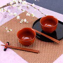 送料無料 落ち着いた色合いが食卓を和ませる 山中塗 根来汁椀揃(箸付)