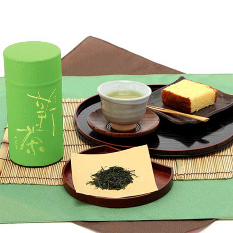 送料無料 600年以上の歴史を持つ京都の老舗 堀井七茗園 宇治新茶 「宇治みどり（和紙張り缶入）150g」｜株式会社 堀井七茗園・京都府のサムネイル